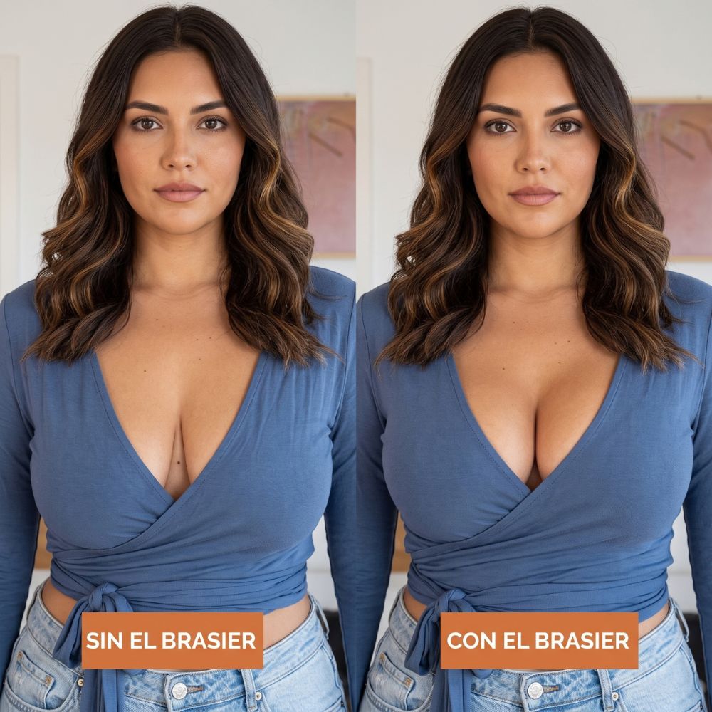 Brasier Strapless Con Triple Cierre Frontal