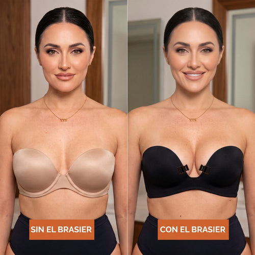 Brasier Strapless Con Doble Cierre Frontal