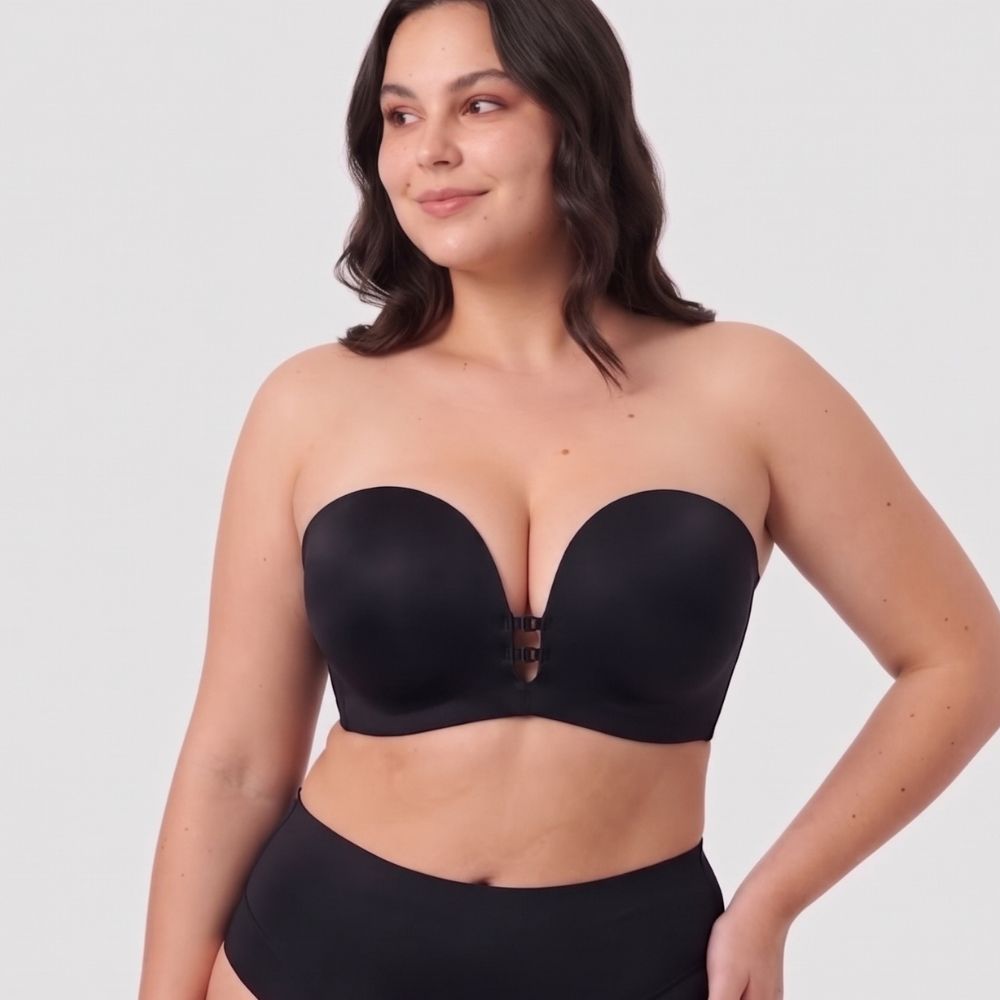 Brasier Strapless Con Triple Cierre Frontal